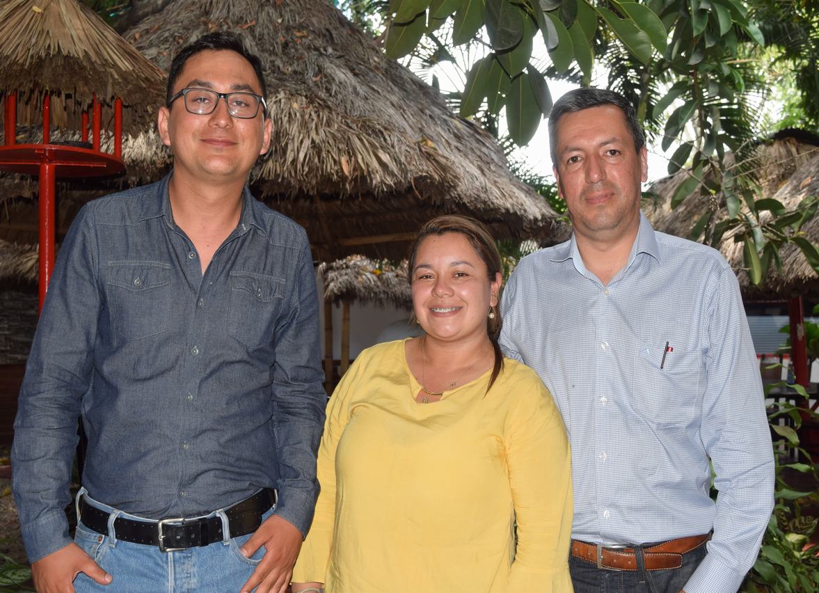 Daniel Rodríguez, Juliana Puentes y Carlos Bucheli.